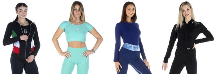 Abbigliamento sportivo per pattinaggio da donna prodotto in Italia