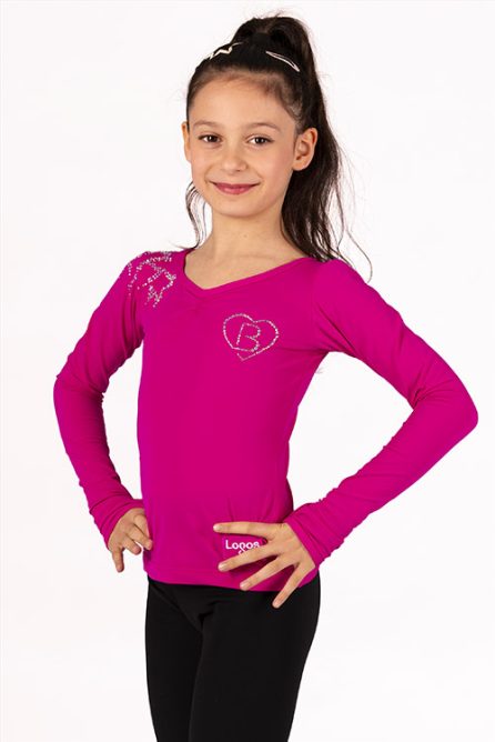 Pink Shirt with crystals in loving memory of Brielle Beyer